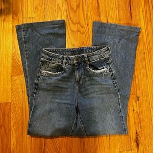 High waisted flare Zara jeans